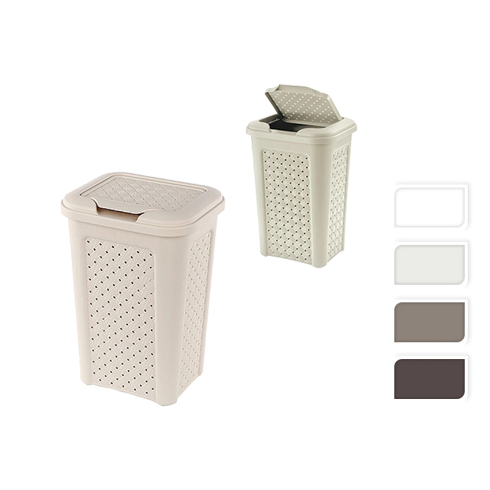 Cos pentru rufe cu capac Arianna 9.7l 24Х20Х35cm, înalt