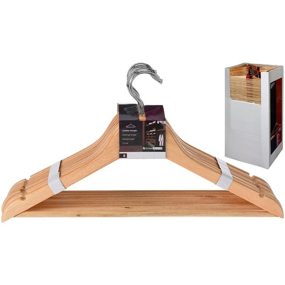 Set 8 umerase din lemn Storage