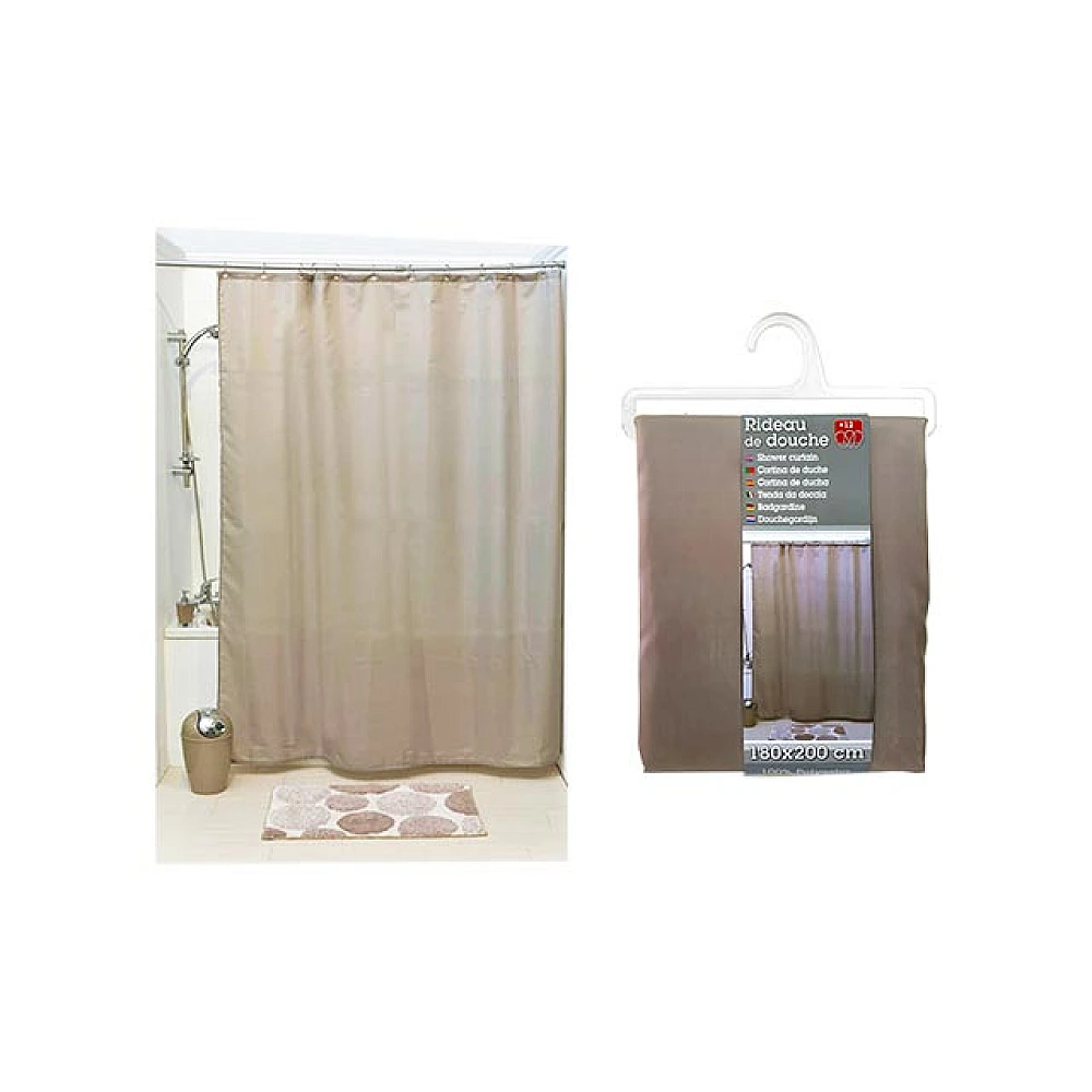 Perdea pentru dus 180X200cm Tendance Kukica bej, poliester