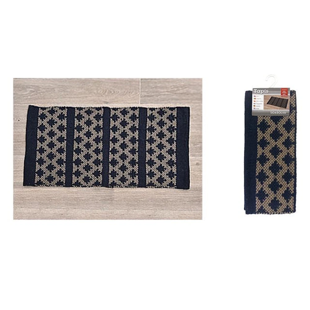 Covoras textil 50Х80cm Tendance Zig Zag, bumbac