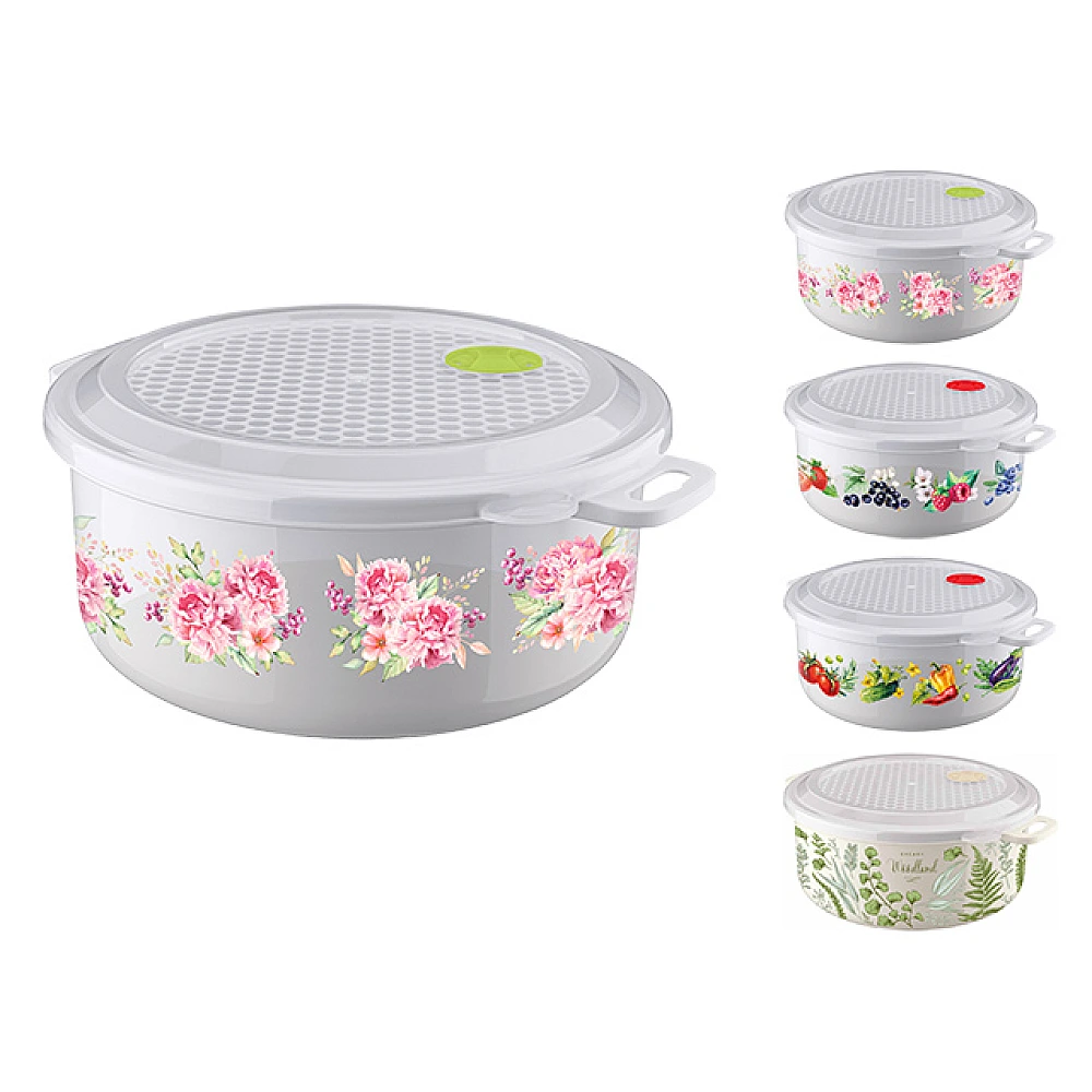 Caserola pentru frigider/MVP Phibo 3.1l, D23X11cm, cu supapa