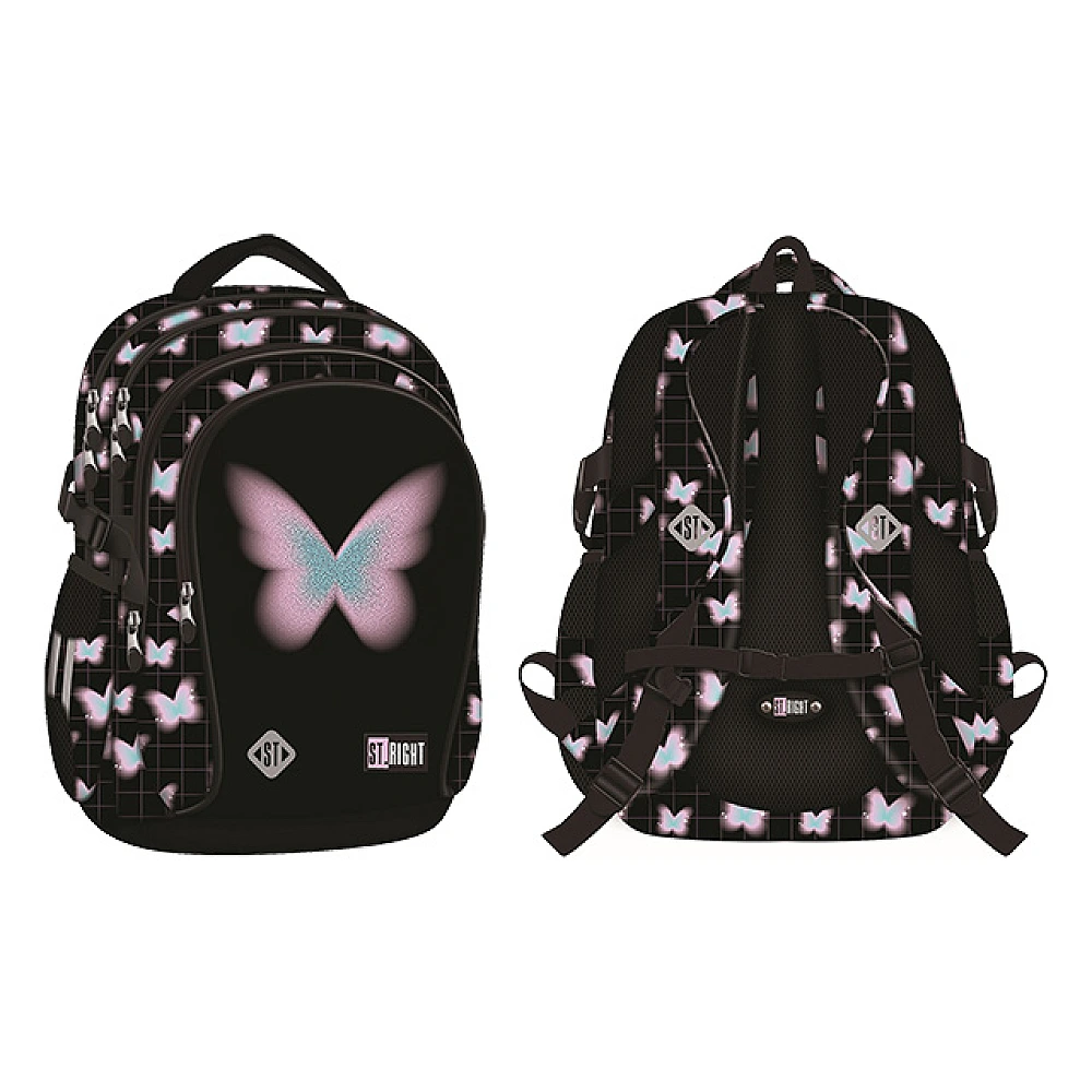 Ghiozdan scolar 32X21X43 cm Pastel Butterfly