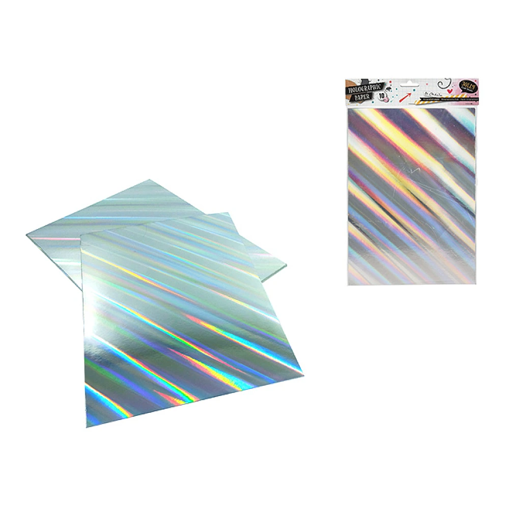 Hartie colorata holografica Free&Easy A4, 10 foi
