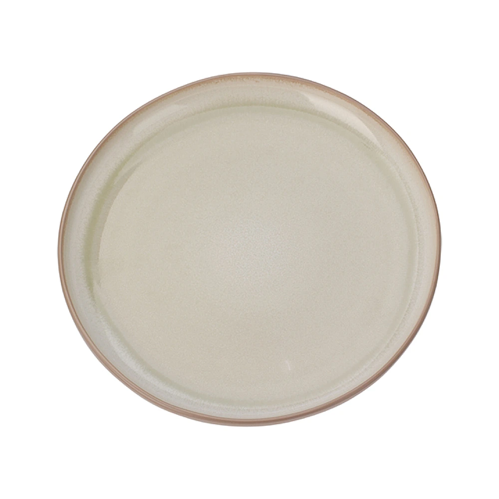 Farfurie de servire 26.5cm Cream Reactiv Glaze, ceramica