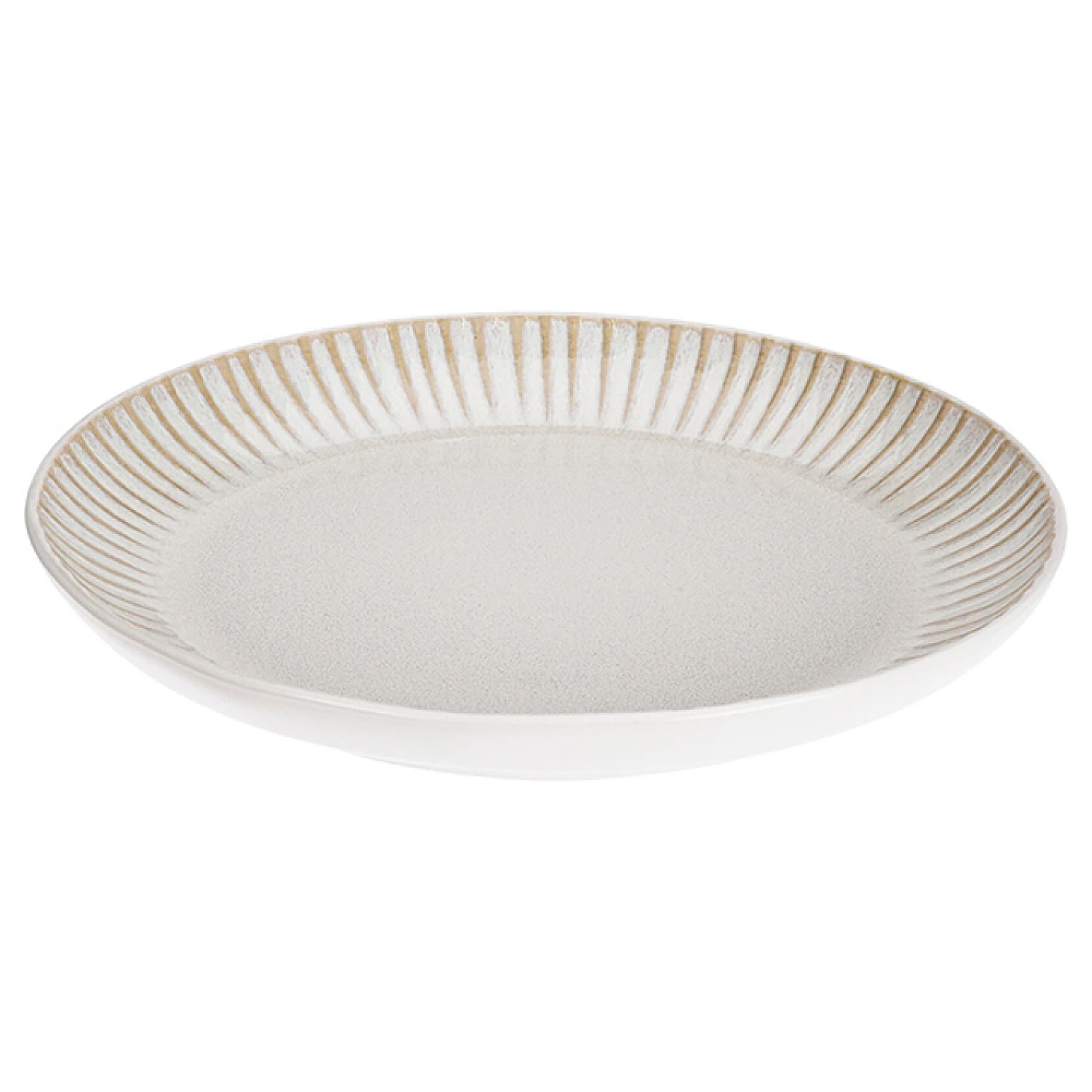 Farfurie de desert 21cm Reactiv Glaze, alba, ceramica