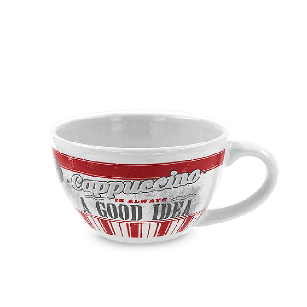 Cana pentru dejun 360ml Tognana Domus, ceramica, rosu