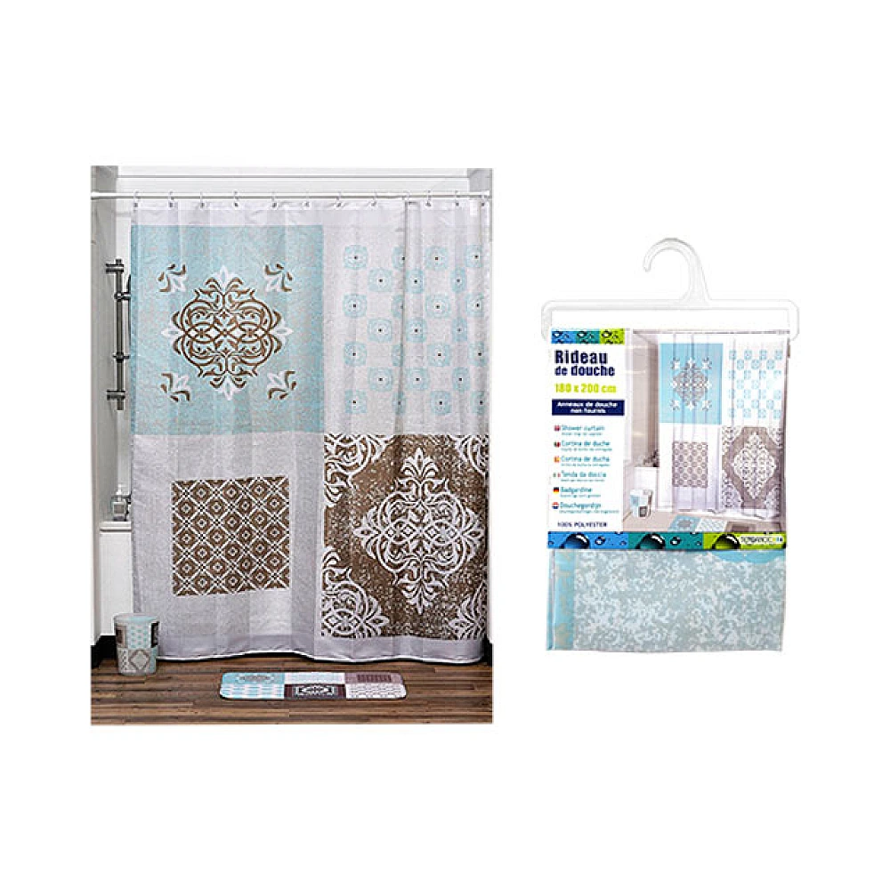 Perdea pentru dus 180X200cm Tendance Faience, poliester