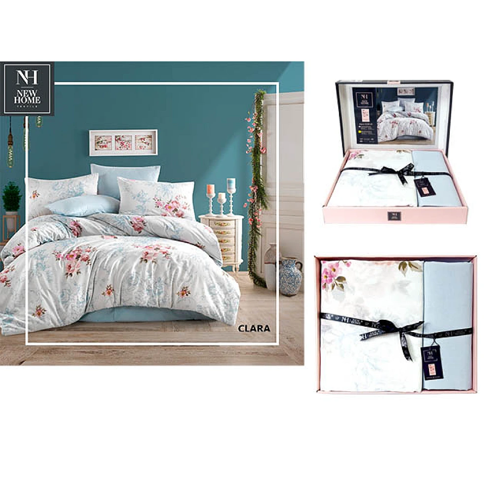 Lenjerie de pat 2pers NH Ranforce Clara, policoton