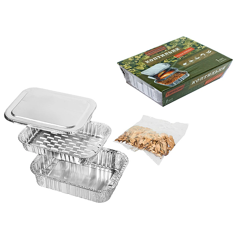 Afumatoare de unica folosinta BoyScout 20X15cm, chips de arin