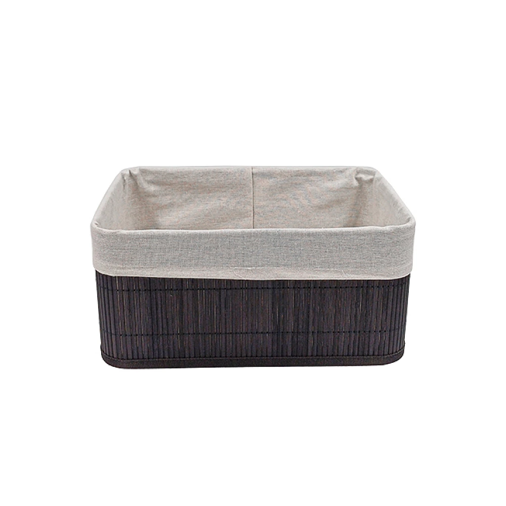 Cos H&S 35X25X16cm, negru, cu căptușeală, din bambus