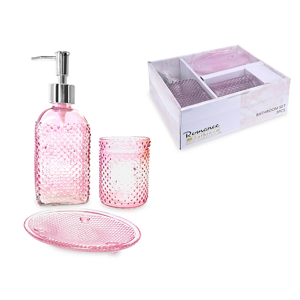 Set pentru baie din sticlă Bathroom 3unit Romance