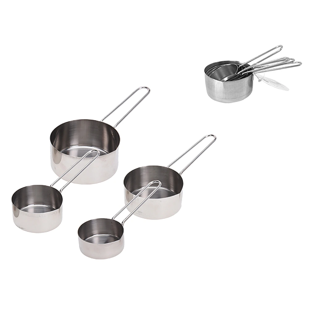 Set recipiente de masurare cu maner EH 4buc(250/125/80/60ml), inox