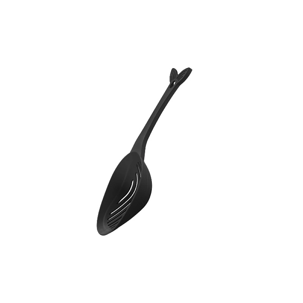 Lingură strecurătoare Basic Phibo, 33 cm, neagră