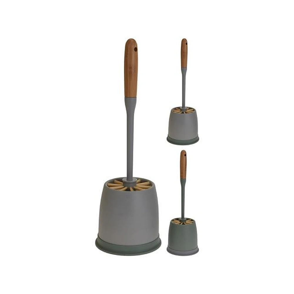 Perie WC cu suport Daily 38cm cu mâner din bambus