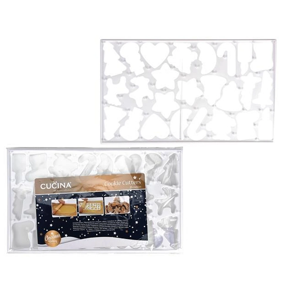 Forma-folie pentru biscuiti Cucina 37X22cm, 25 forme, plastic