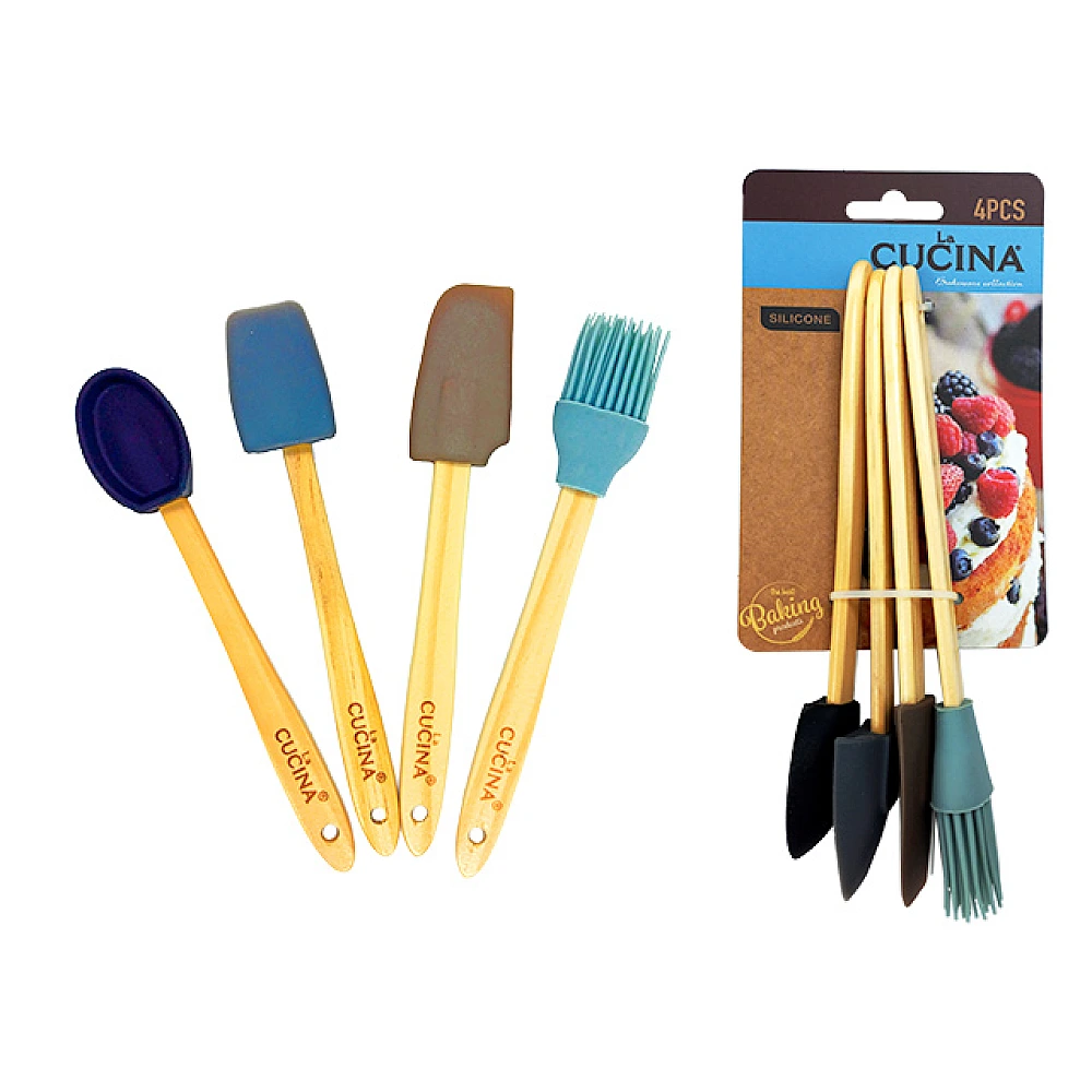 Set instrumente de patiserie Cucina 4buc, silicon