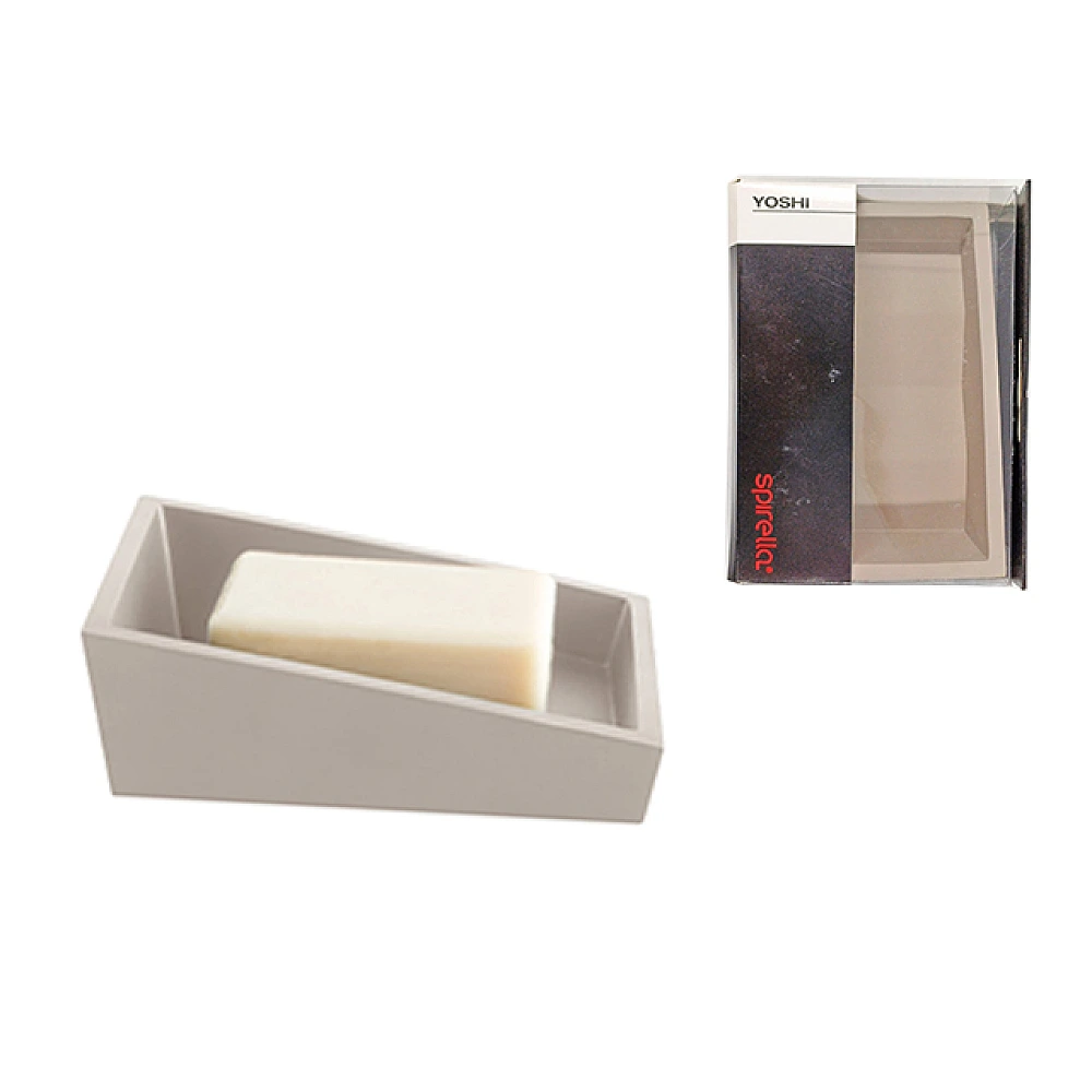 Săpunieră Spirella Yoshi, gri-brună