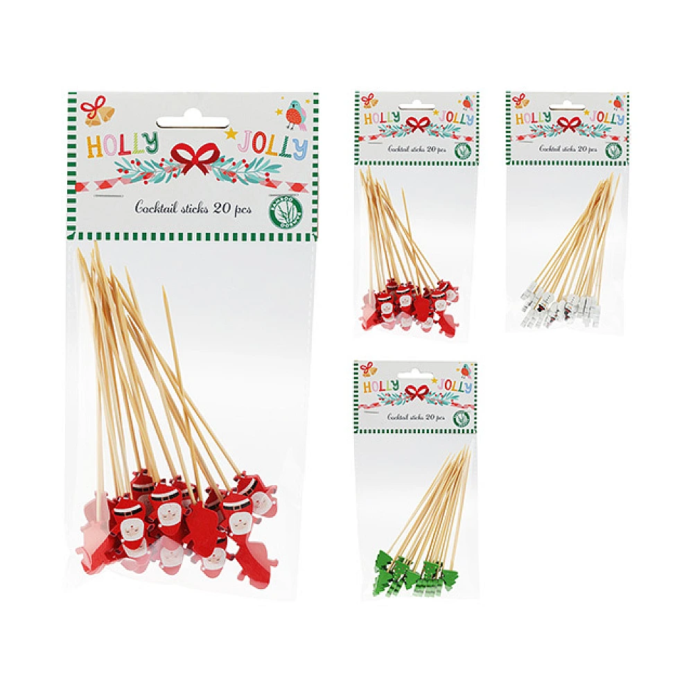 Set betisoare pentru aperitive din lemn 