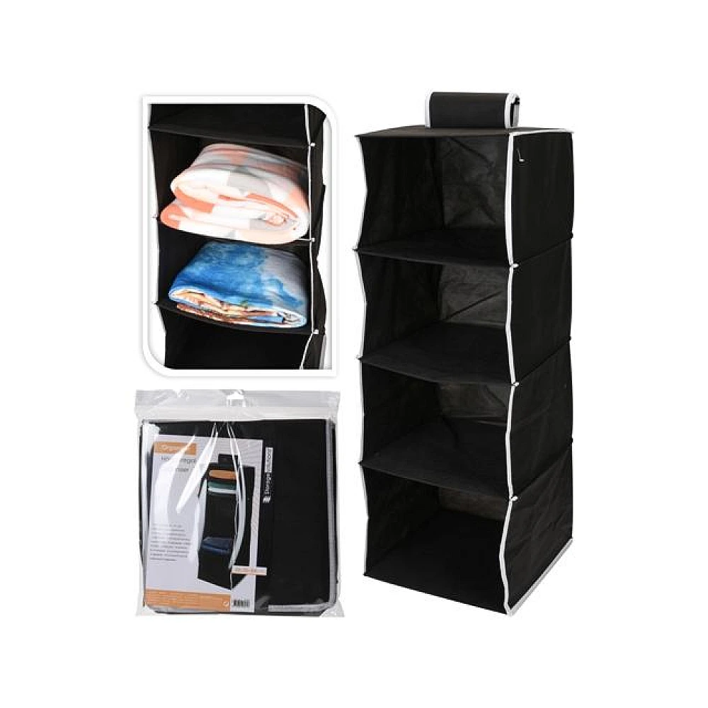 Organizator suspendabil Storage, 4 sectiuni, 30X30X84cm