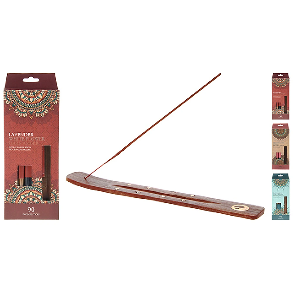 Set de baghete parfumate cu suport, 90buc, 25.5 cm