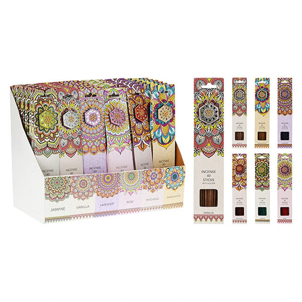 Set de baghete parfumate, 40 bucati, 25 cm