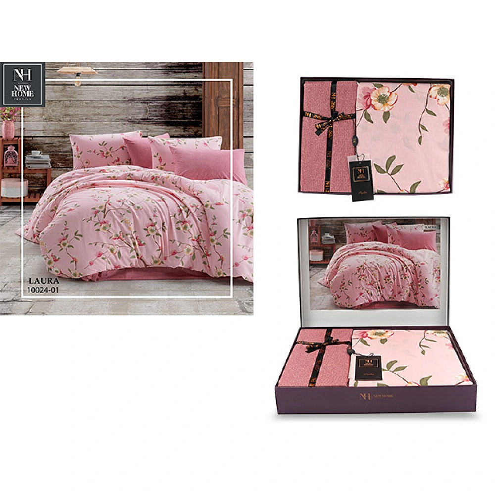 Lenjerie de pat 2pers NH Poplin Laura, bumbac