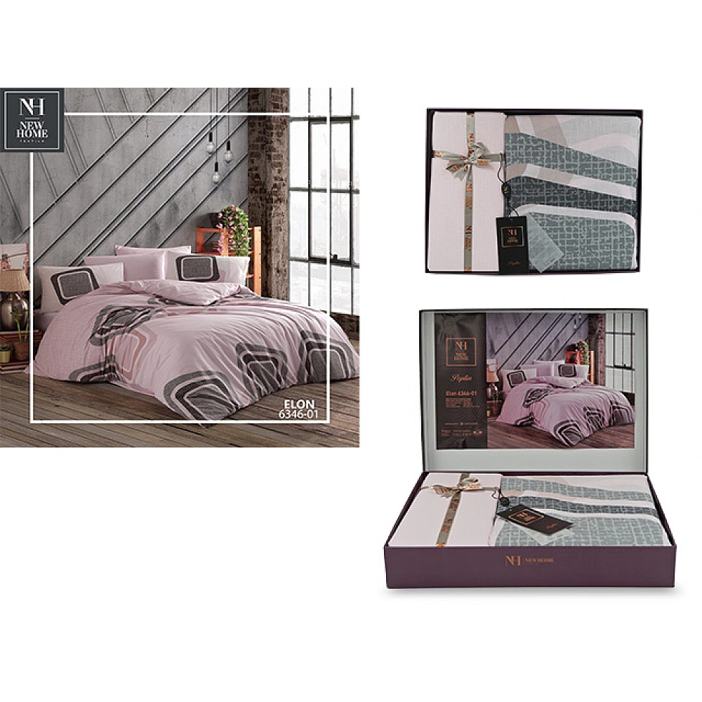 Lenjerie de pat 2pers NH Poplin Elon, bumbac