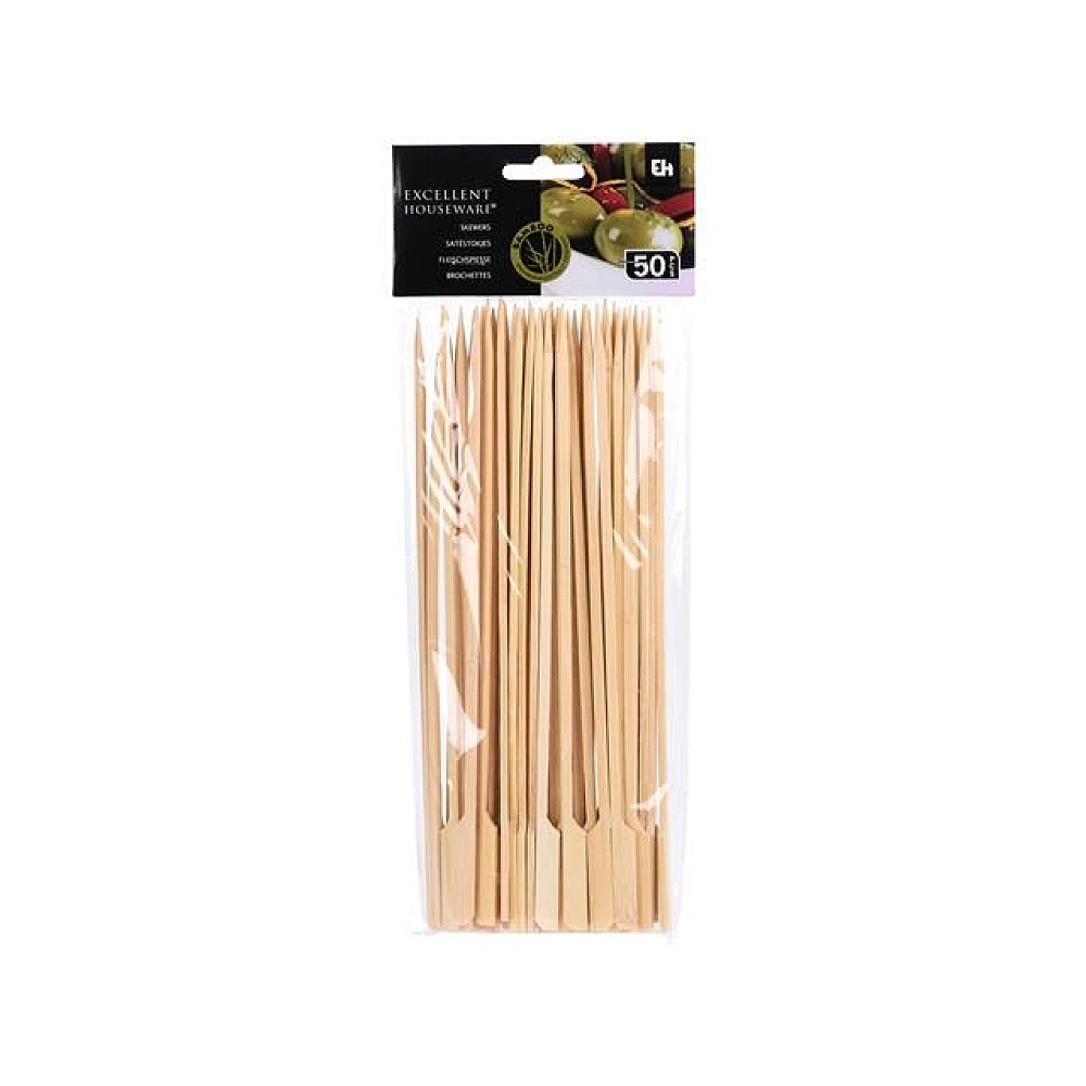 Betisoare pentru gratar 50buc, 25cm, babmus