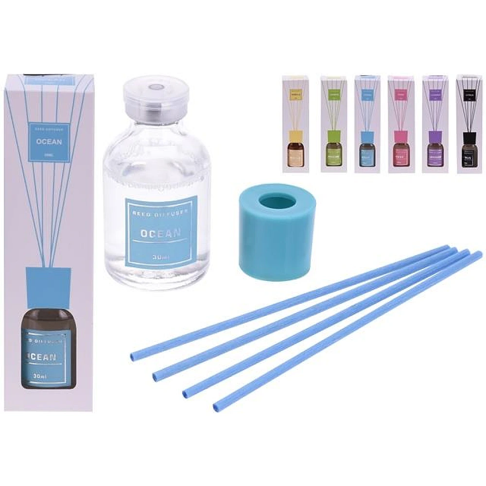 Aromatizator 30ml + baghete, 6 mirosuri