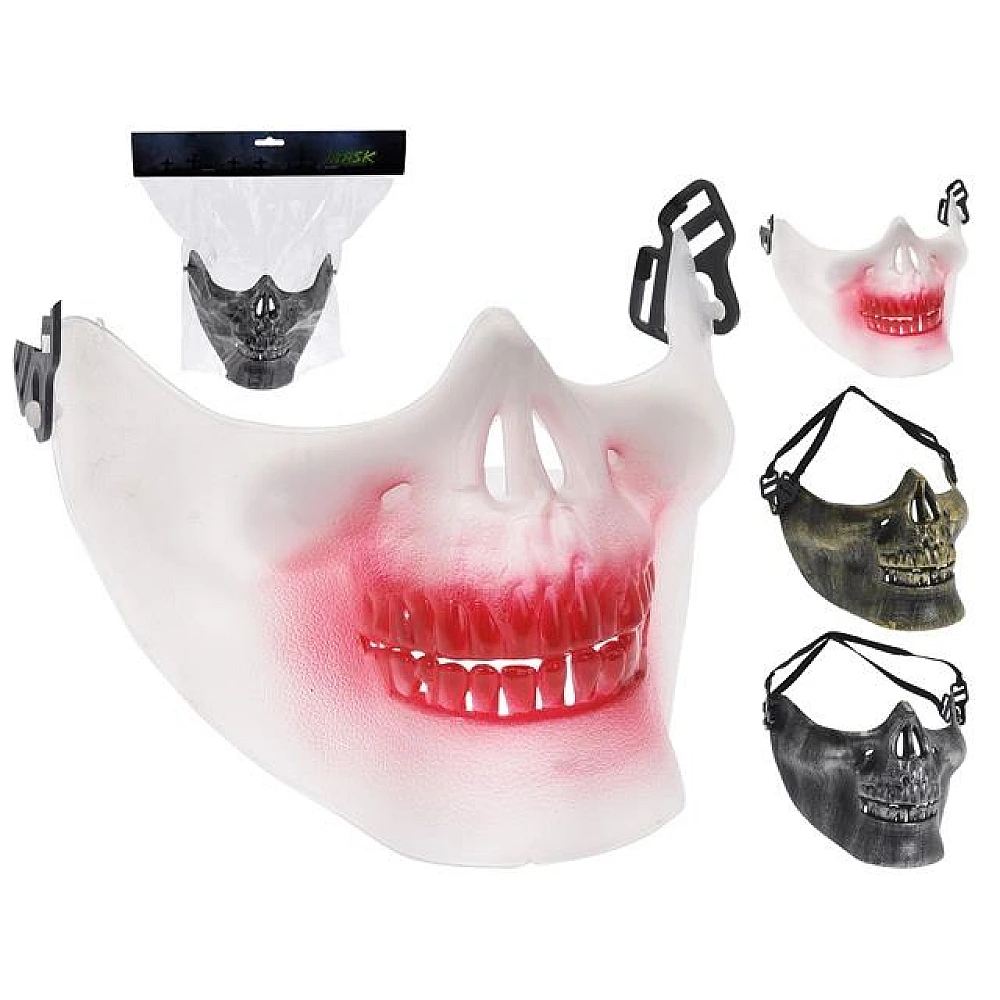 Masca Halloween Craniu 1/2 20X14cm, 3 modele