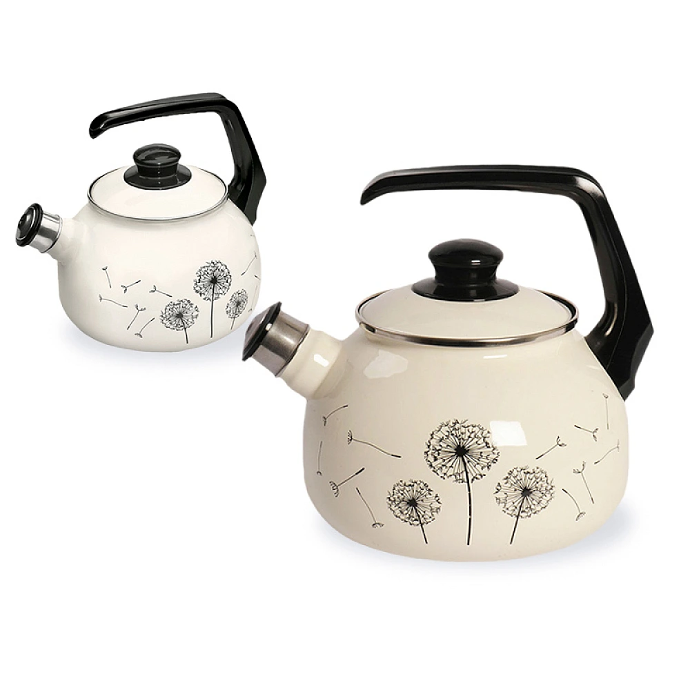 Ceainic emailat Papadie 2.5l, cu fluier