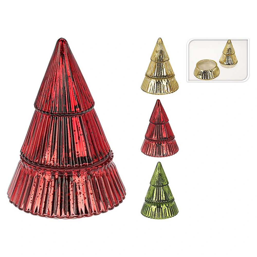 Lumanare intr-un sfesnic de sticla 