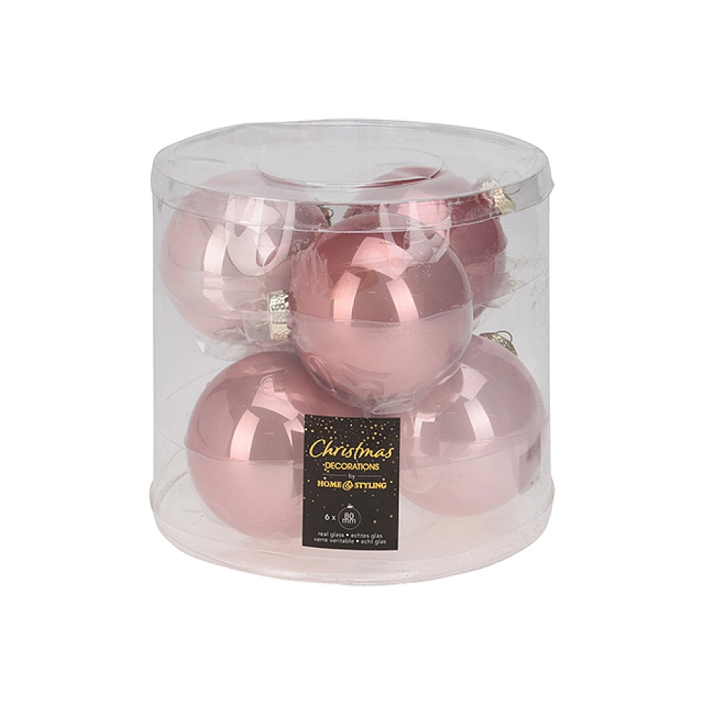 Set globuri pentru brad 6X80mm 