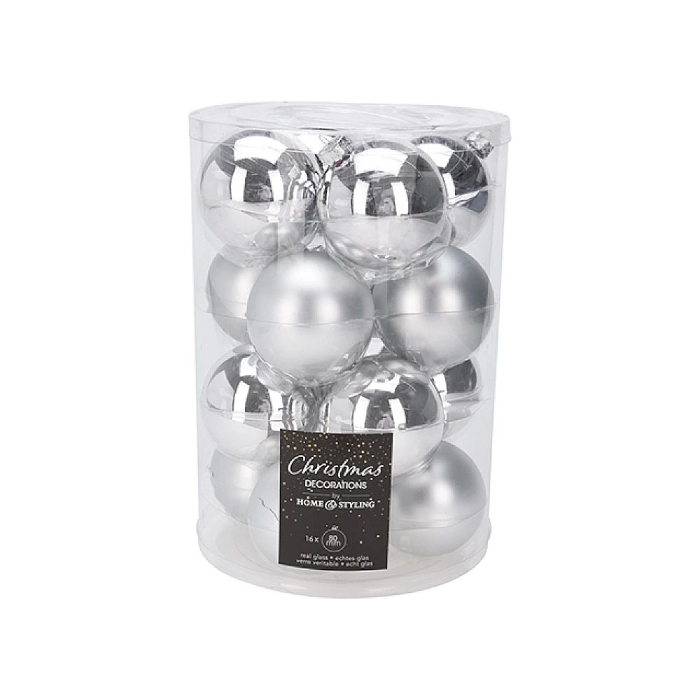 Set globuri pentru brad 16X80mm 