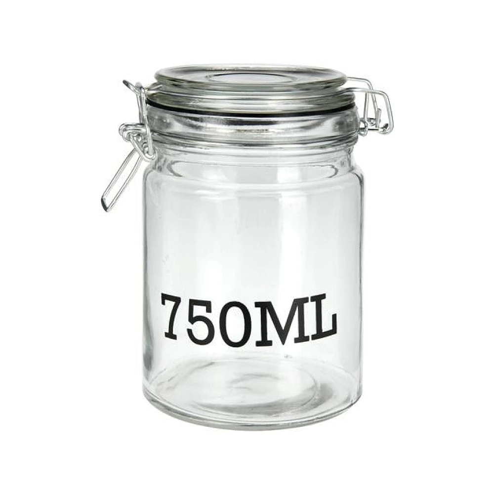 Borcan pentru pastrare/conservare EH 0.75l, H15cm cu capac clema