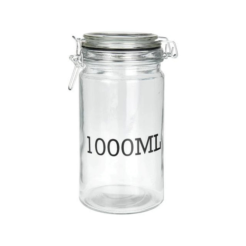 Borcan pentru pastrare/conservare EH 1l, H20cm, cu capac clema