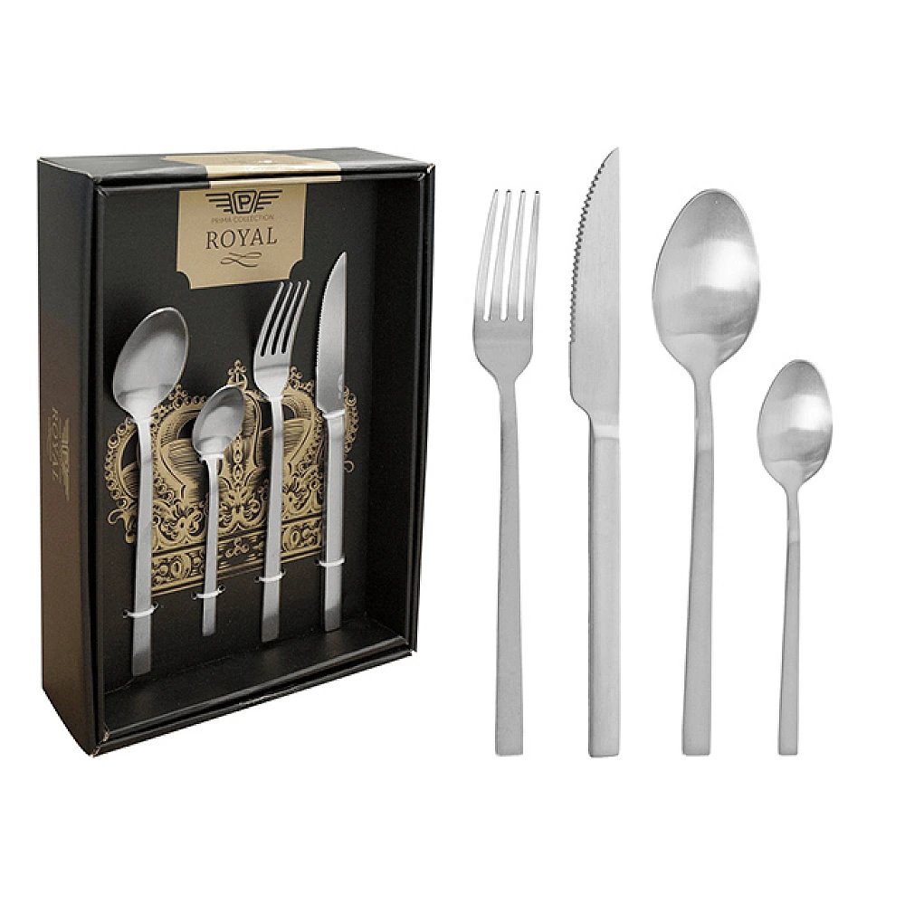 Set de tacamuri Pinti Royal Satin 24buc cu strat PVD, in cutie