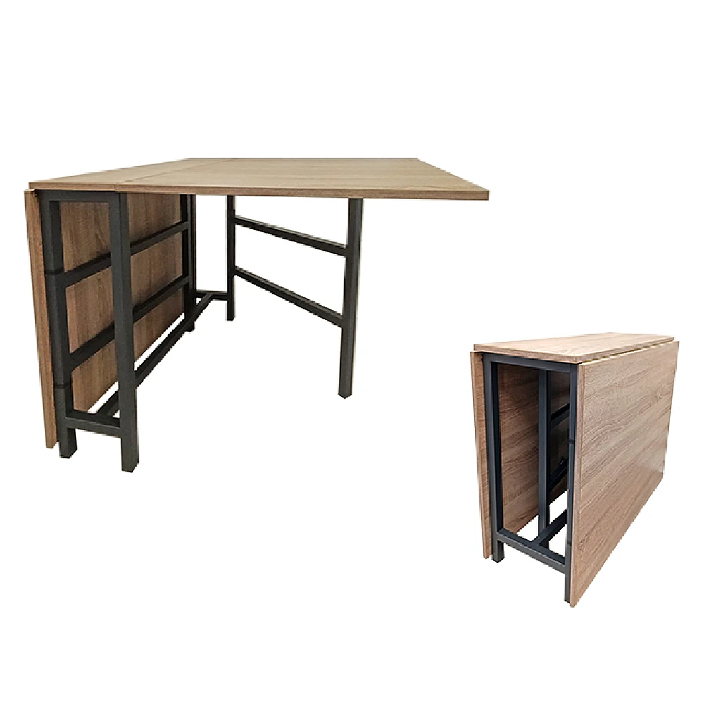 Masa plianta 175X85cm, cafeniu inchis(5194MX), metal/PAL