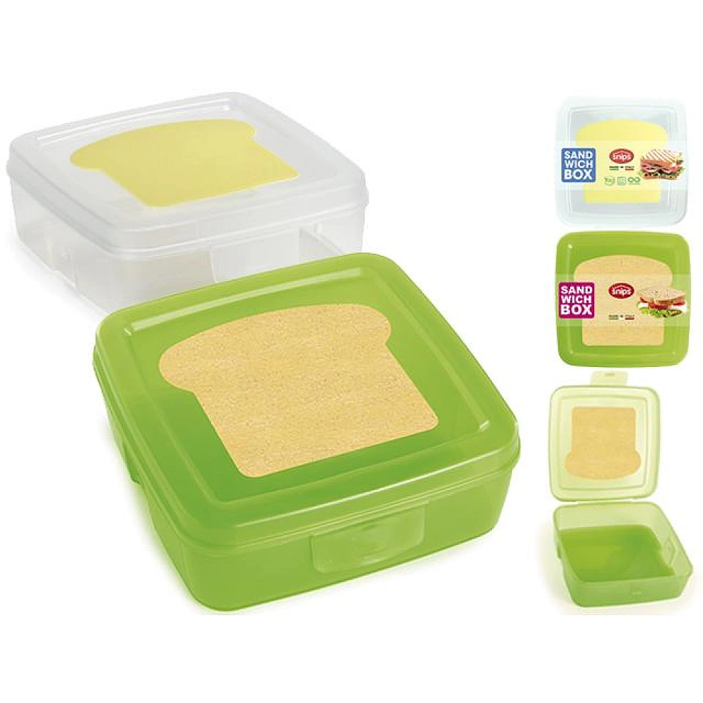 Lunch-box sandwich Snips 0.5l, 14.5X14.5X5.5cm