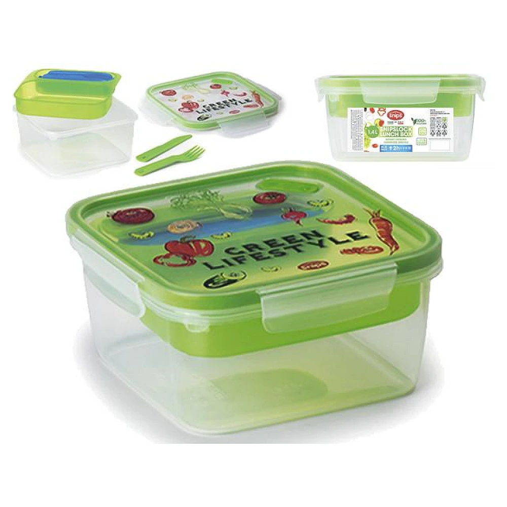 Lunch-box Snips Lifestyle 1.4l, 18X18X8.5cm, element frigo, tava, tacimuri