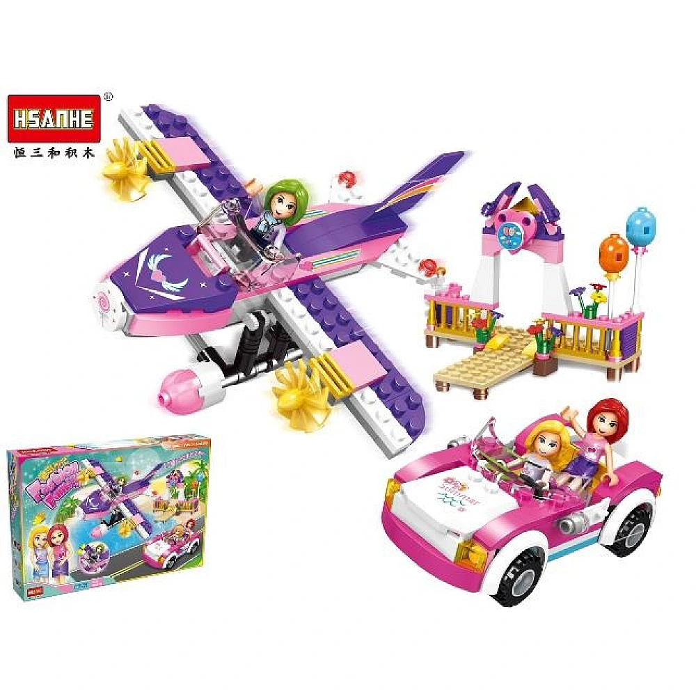 Constructor Hsanhe Fashion Family avion 340det 38X25.5X6cm