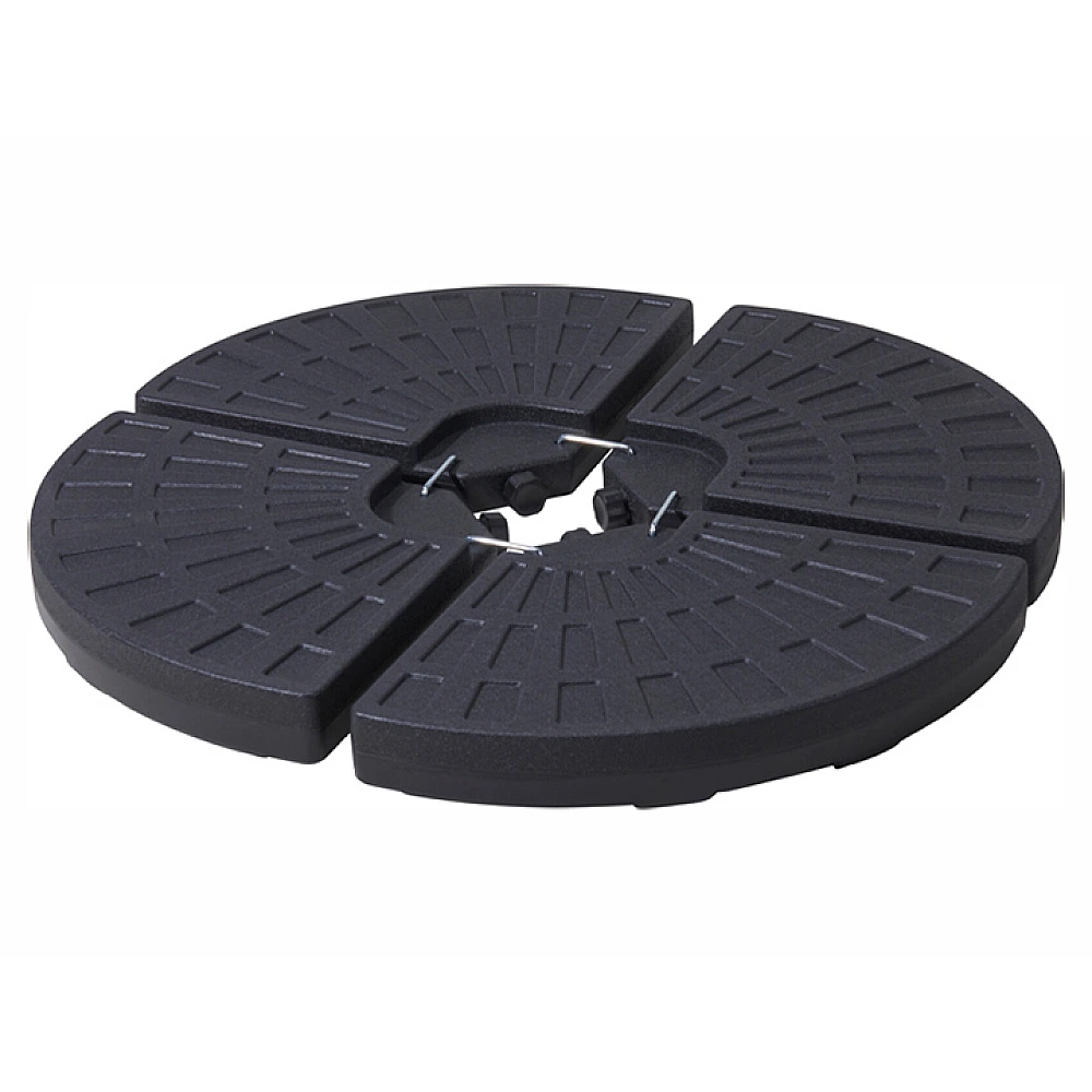 Set segmente de baza pentru suport de umbrela 48 cm, 13kg, 4 buc, pot fi umplute cu nisip sau apa