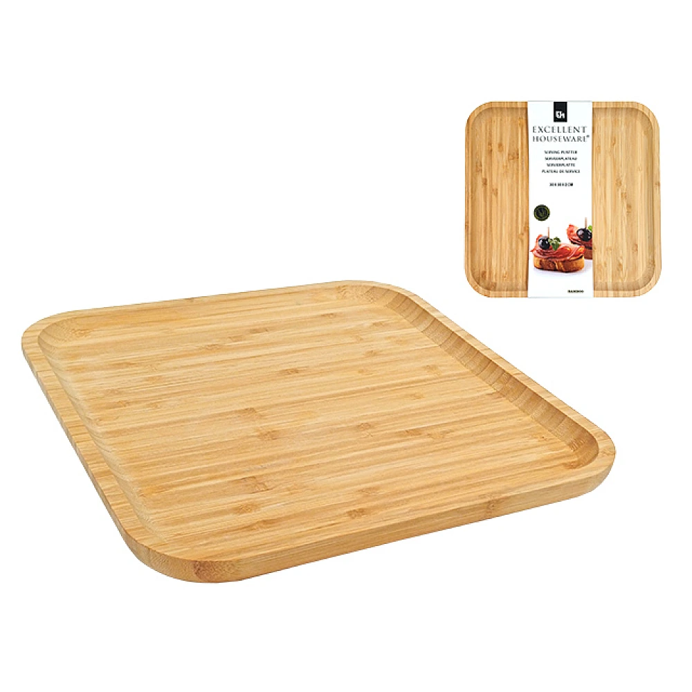 Platou de servire EH 30X30X2cm, bambus