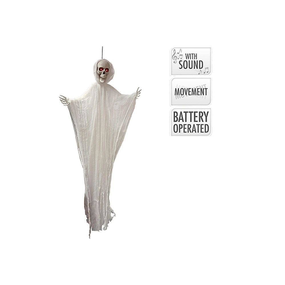 Decoratiune LED Halloween cu lumini, miscare si muzica 