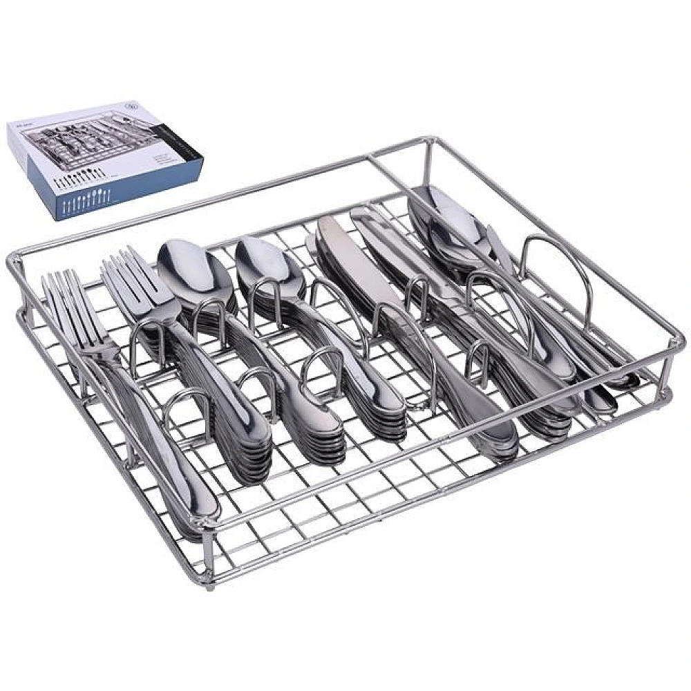 Set 45 de tacâmuri EH inox, in tava