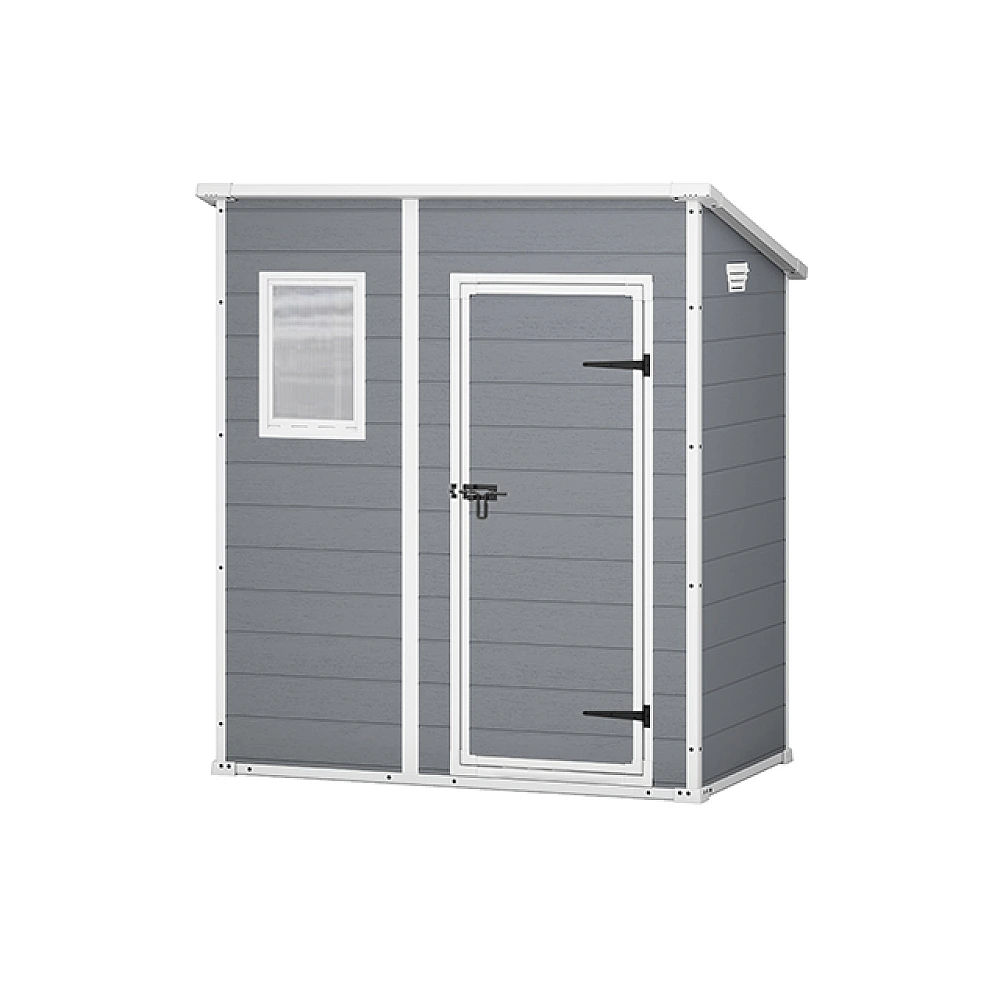 Casuta de gradina Manor Pent 4X6, 183.5X111X200.5 cm, gri