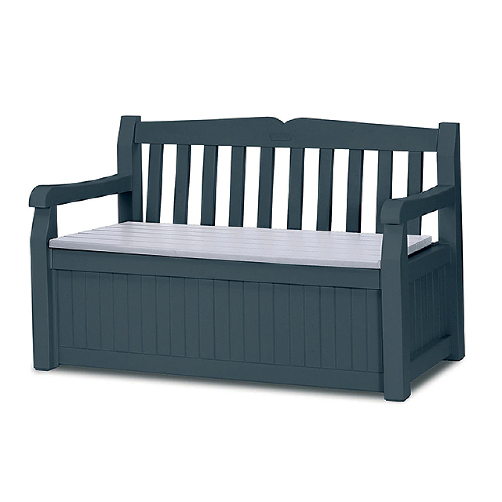 Banca Eden Bench 140X60X84 cm cu lada pentru depozitare 265 l, gri