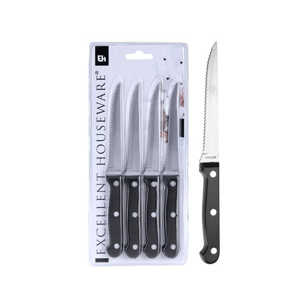 Set cutite pentru steak 4buc EH lama 11cm, lungime 21cm