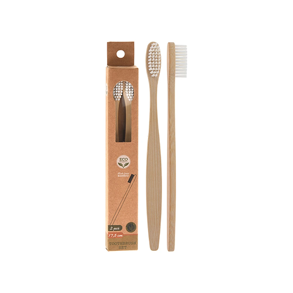 Set periute de dinti 2buc Eco 17.5cm, bambuc