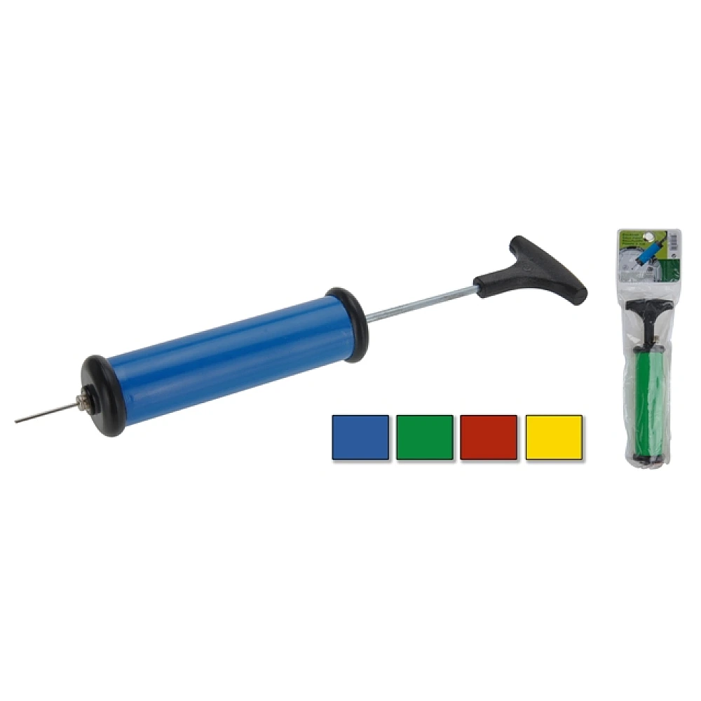 Pompa manuala pentru minge 14cm, multicolor